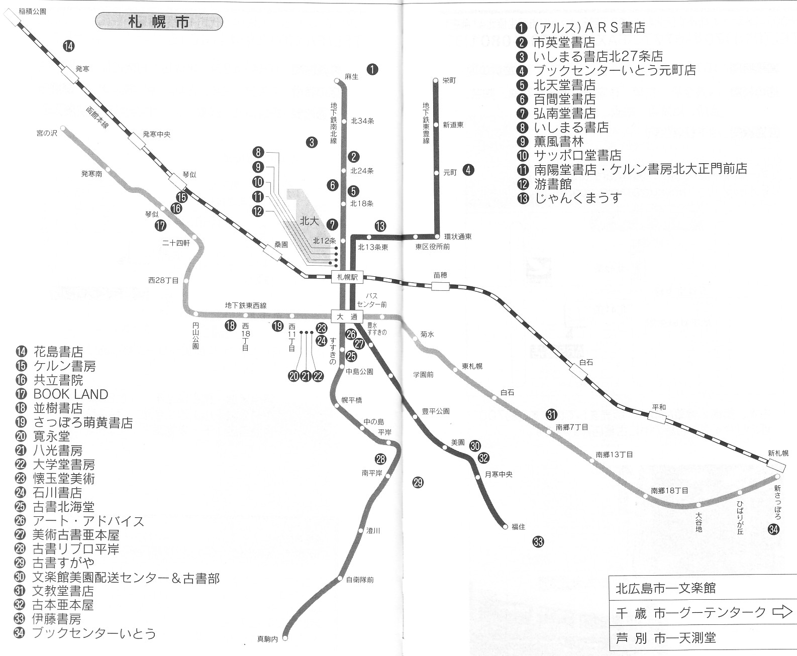 古本屋の歩き方 札幌市